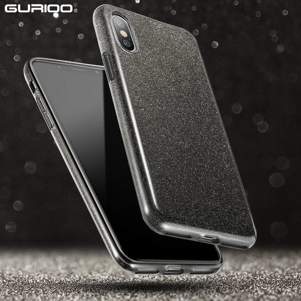 

Case For iPhone XR Case Silicon Bling Glitter Sequins Soft TPU Cover Fundas For iPhone XS Max Mobile phone case back cover