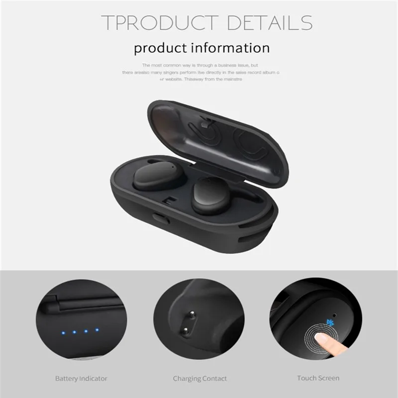 Wireless bluetooth earphone auriculares bluetooth earbuds mini in-ear waterproof outdoor sport earphone for iphone 8/xiaomi