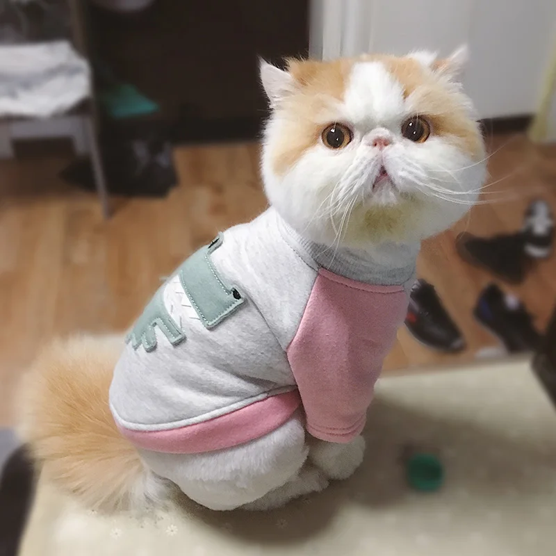 Одежда для кошек хлопковая одежда маленьких костюм котенка зимняя