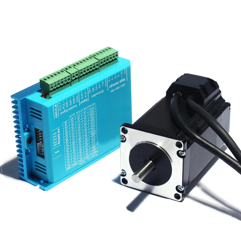 Nema 23 3nm 서보 스테퍼 모터, 57HSE3N + HBS57 폐루프 하이브리드 스테퍼 드라이브, DL57 고성능 스테퍼 드라이브, 2 상