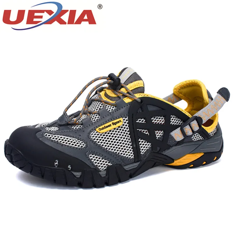 Yellow Chaussures Hommes 39 Dentelle Respirant La up Confortable Taille Sandales D'été Casual Mâle Qualité 47 Maille Uexia Couples Red Plus gray Plage Lumière Black qgIPp