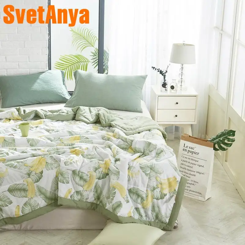 

Svetanya print thin Quilt bedding Throws Blanket (no Pillowcase)