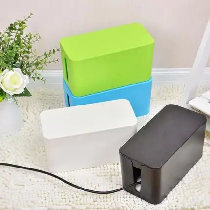 Plastic Wire Storage Box Power Line Storage organizer Cable collect Cases Junction Box Power Strip Cord Storage Boxes