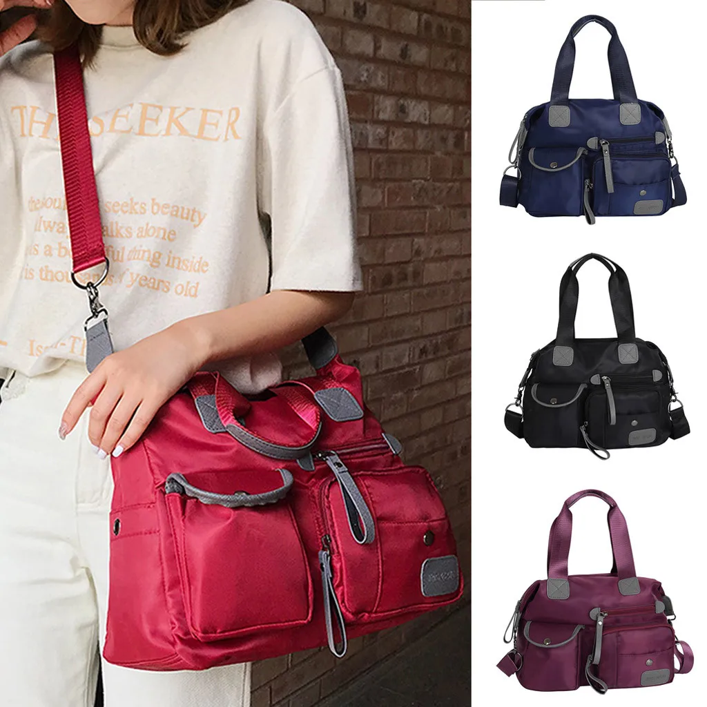 

Coneed 2019 New Shoulder Strap Messenger Bag Large Capacity Multi-Function Multi-Pocket Handbag Woman Shoulder Bag May28 P35