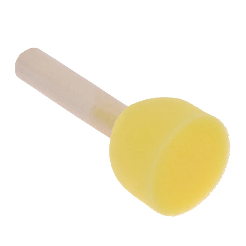 Wooden Handle Sponge Rod Set Water Absorbing Clay Sculpture Bloom DIY Handmade Pottery Arts Tools Accessory 5pcs/lot polymer clay tools pottery tools clay sculpting tools clay craft tool