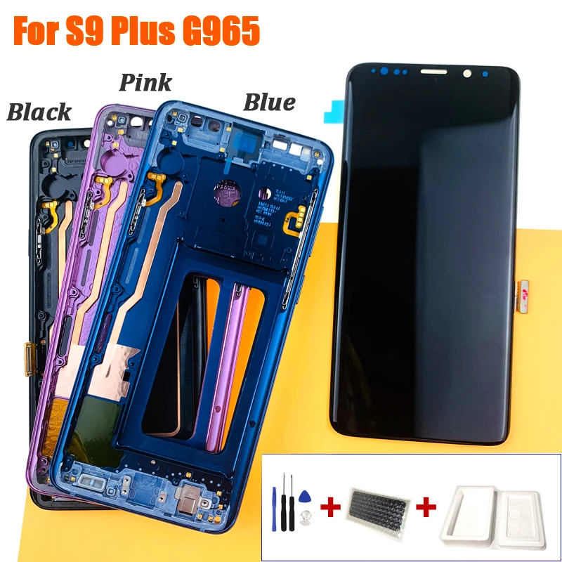 Высокое качество AMOLED Замена для SAMSUNG Galaxy S9 + ЖК сенсорный экран дигитайзер с