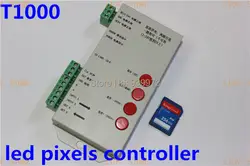 Оригинальный T1000S SD карты для WS2801 WS2811 LPD6803 привело контроллер пикселей RGB Полноцветный DMX512 2013 новая версия DC5V-24V RGB