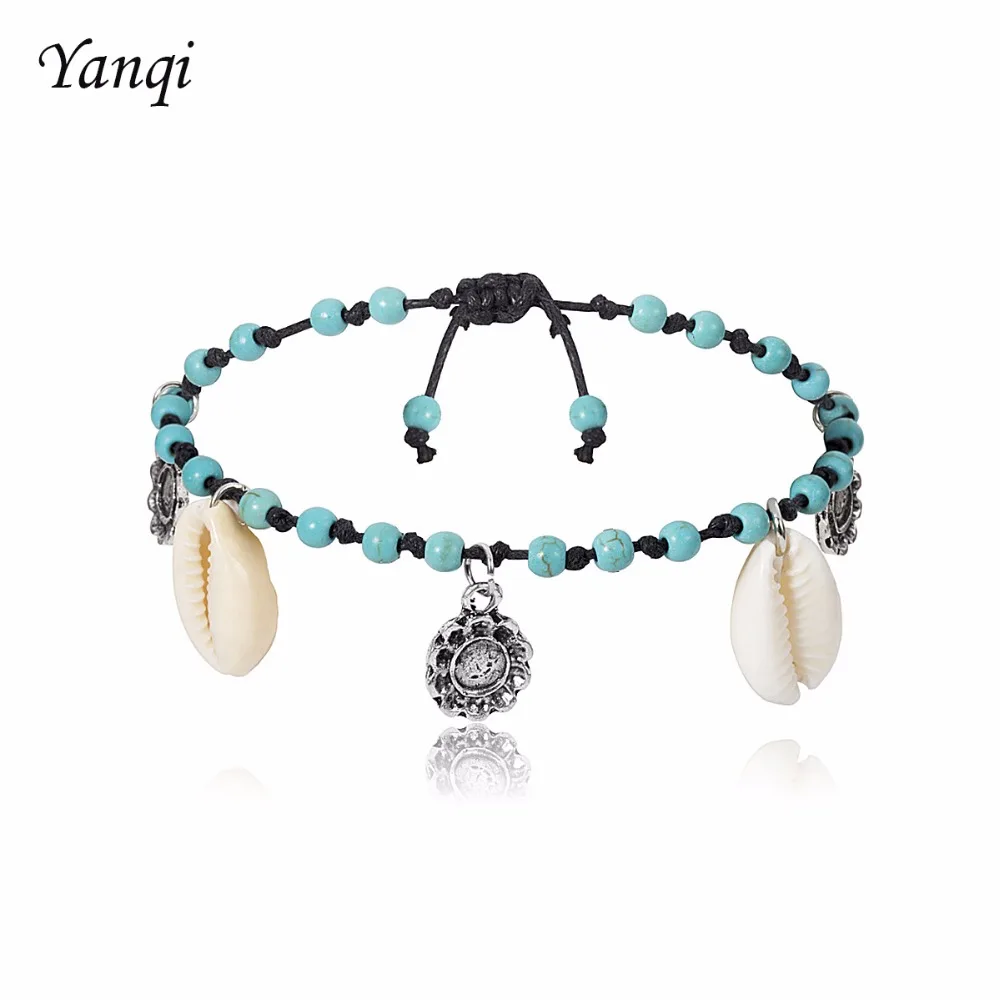 

Designer Sea shell Bracelets & Bangles boho fashion Simple beach seashell foot chain anklet bracelets for women jewelry Gifts
