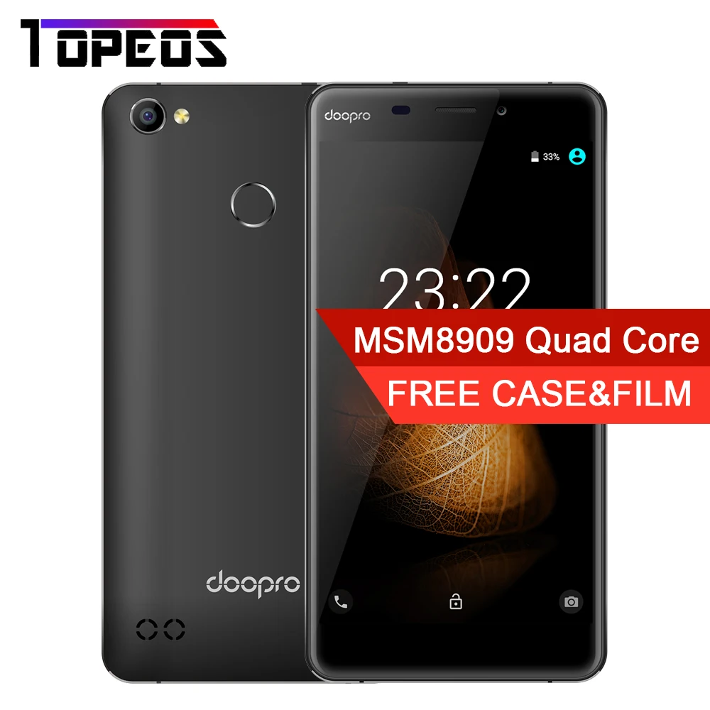 Doopro C1 Pro 5.3 inch 8MP MSM8909 Quad Core Android 6.0 Mobile Phone 2GB RAM 16GB ROM 4G 4200mAh Fingerprint Smartphone