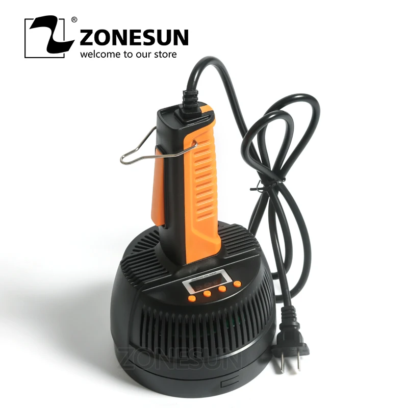 

ZONESUN Microcomputer Hand-held Induction Sealing Machine Plastic Bottle Cap Continuous Sealer 20-100mm Aluminum Foil Capper