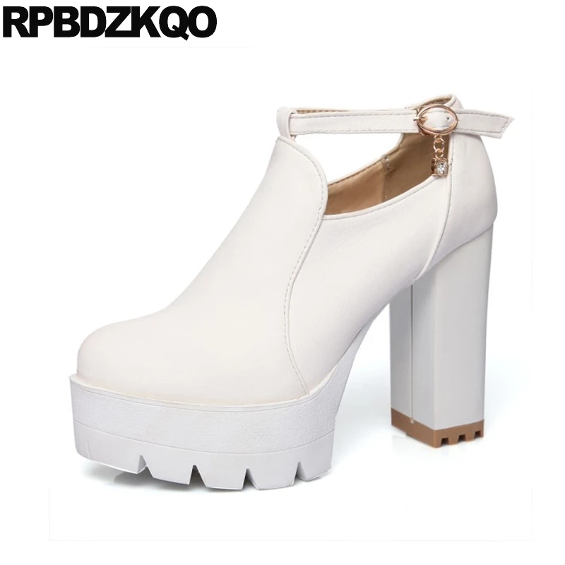 Cheap 10 White Platform Boots Ankle Extreme Waterproof Fetish Size 43 Big Women Black High Heel ...