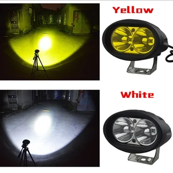

20W 2000lm 6500K Oval LED Car Light Auxiliary Lighting 12/24V Spotlight For Off-road Vehicle Motorcycle CSL2018