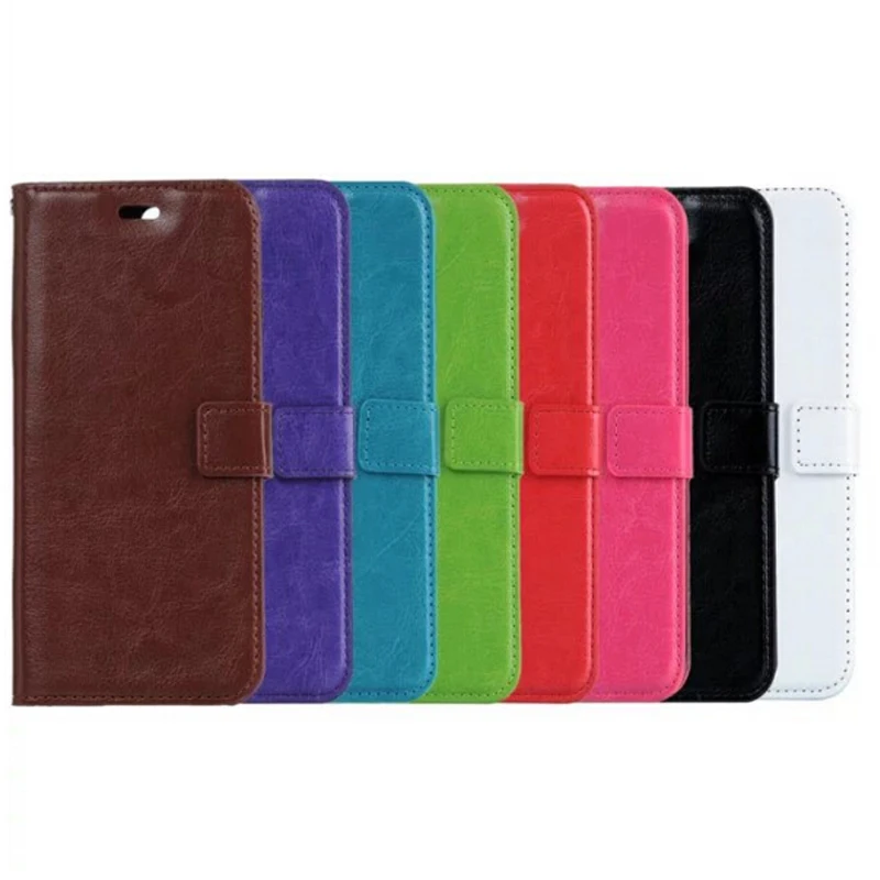 50pcs/lot Crazy Horse Wallet Leather Case for Huawei P8/P8 LITE/P8 LITE 2017/P9/P9 LITE/P9 PLUS mate 10 lite | Мобильные телефоны и