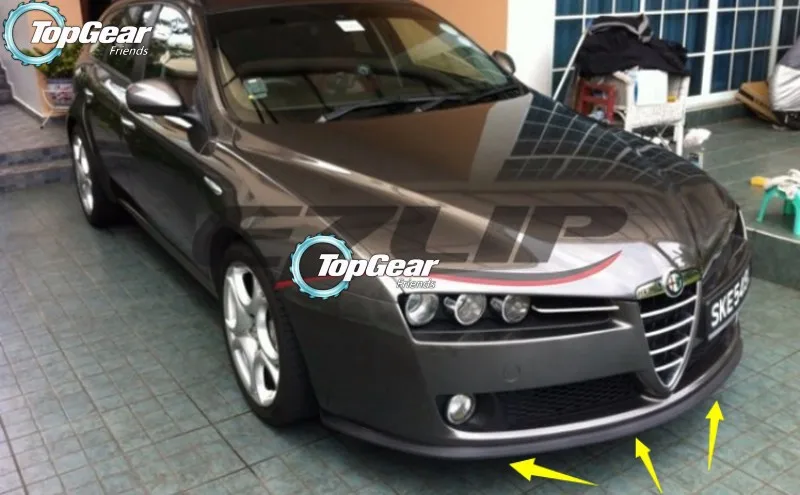 Defletor de Lábios para Alfa Spoiler para Topgear Afinamento de Carro Kit de Corpo - em Tira Romeo Saia Frontal Friends - 156 ar 19972007 9 para topgear friends, afinamento de carro kit de corpo em tira