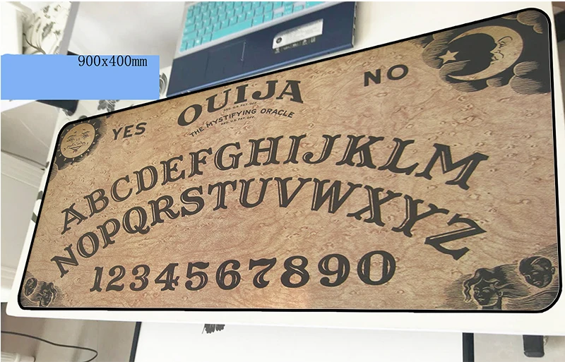 Ouija board mousepad 90x40 cm dicken gaming maus pad gamer matte gesperrt rand spiel computer schreibtisch padmouse tastatur große spielen matten Günstig