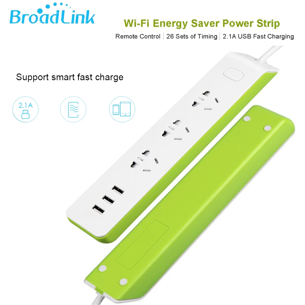 Оригинальный MP2 Wi Fi переключатель Broadlink с 3 розетками и USB разъемом 4G адаптер