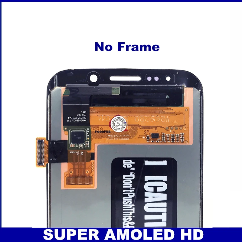 

5.1" SUPER AMOLED Display for SAMSUNG Galaxy S6 edge LCD with Frame G925 G925I G925F Touch Screen Digitizer Assembly Replacement