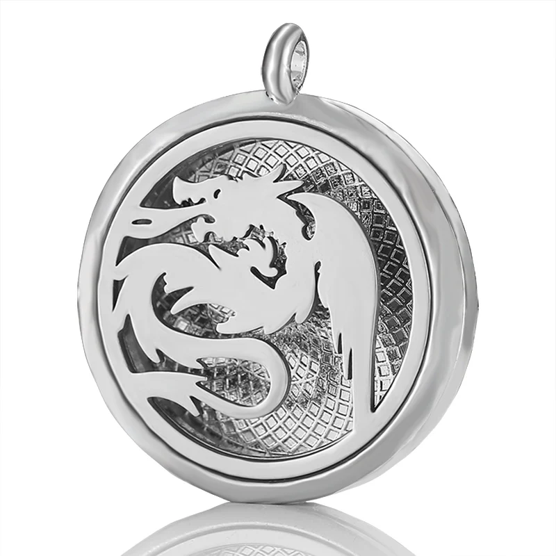 

MODKISR Wholesale Outlet New product fashion Perfume Air Freshener Diffuser magnet Stainless Vent Retro refined Necklace jewelry