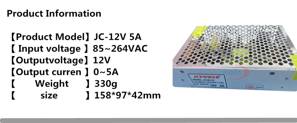 DC12V Светодиодный источник питания 1A/2A/3A/5A/8.5A/10A/12.5A/15A/20A/25A/30A/40A/50A/60A Драйвер лампы полосковый трансформатор