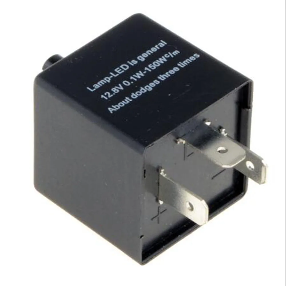 New 12V 3 Pins Adjustable Frequency LED Flasher Relay Motorcycle Turn