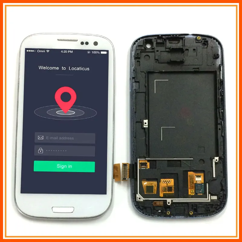 

White For Samsung Galaxy S3 Neo i9301 i9300i i9308i i9301i S3 III i9300 LCD Display Panel + Touch Screen Glass Assembly + Frame