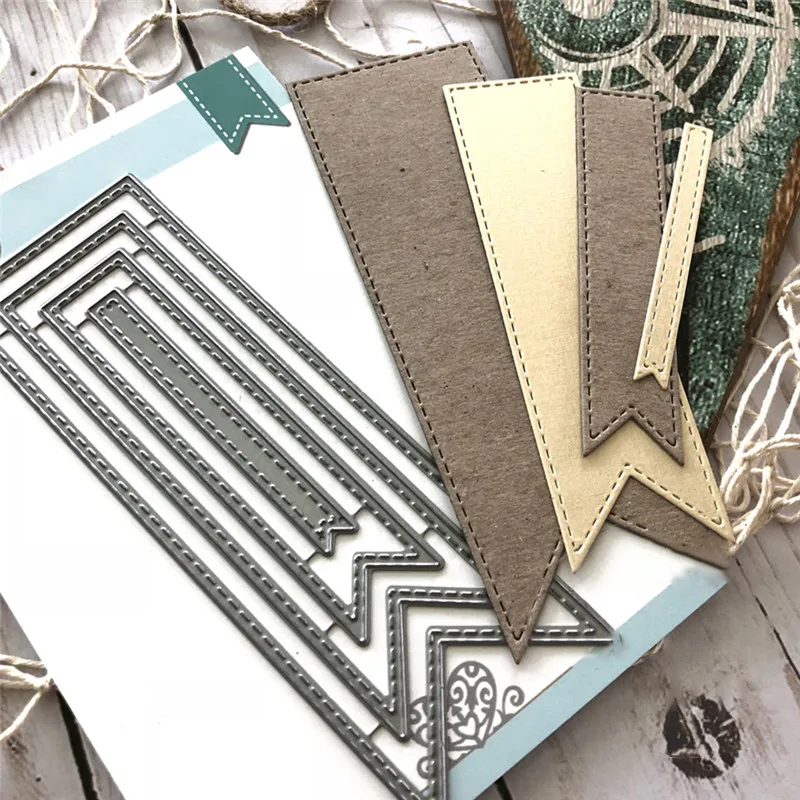 

Naifumodo 2 Pcs/lot Metal Cutting Dies Scrapbooking for Card Making DIY Embossing Cuts New Craft Die Girdle Element New 2019