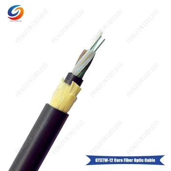 

Factory price 1000M/roll GYXTW 12 Core Single Mode Outdoor Armoured 0.6 Line Diameter FTTH Fiber Optic Cable