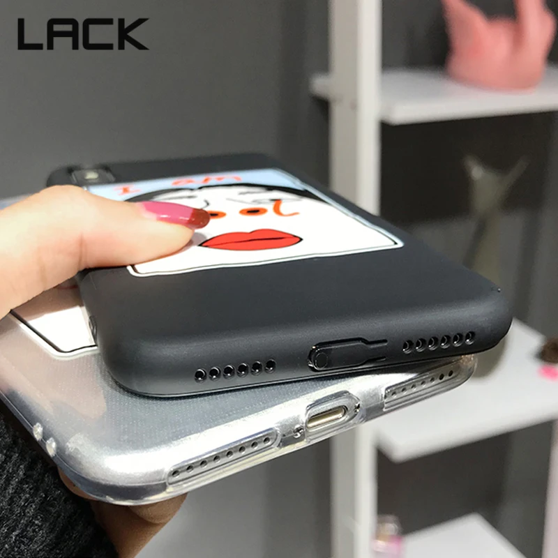 Чехол LACK Cute Letter I AM COOL для iphone X XS Max XR забавный мультипликационный парный мягкий