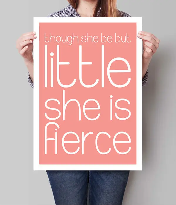 Nursery Art, Nursery Decor, Typographic Print, Baby Girl, Baby Shower, Typography, Newborn Girl, Kids Wall Decor, Shakespeare Quot