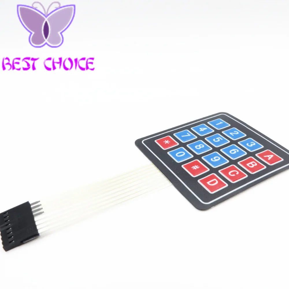 

5PCS/LOT 4*4 Matrix Array/Matrix Keyboard 16 Key Membrane Switch Keypad for arduino 4X4 Matrix Keyboard