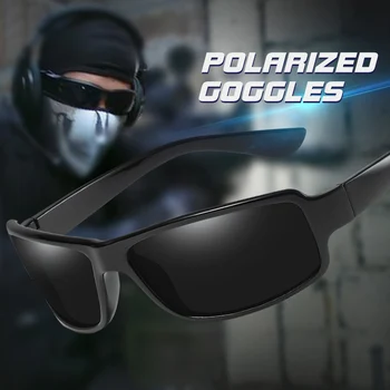 

Brand Design Sport Polarized Sunglasses Men Tactical Goggles sun glasses UV400 Windproof for Men Anti-UV Oculos De Sol Masculino
