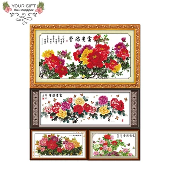

Joy Sunday H020(1)(2)(3)(4) 14CT 11CT Counted and Stamped Home Decor Treasures Fill The Home Flowers Cross Stitch kits