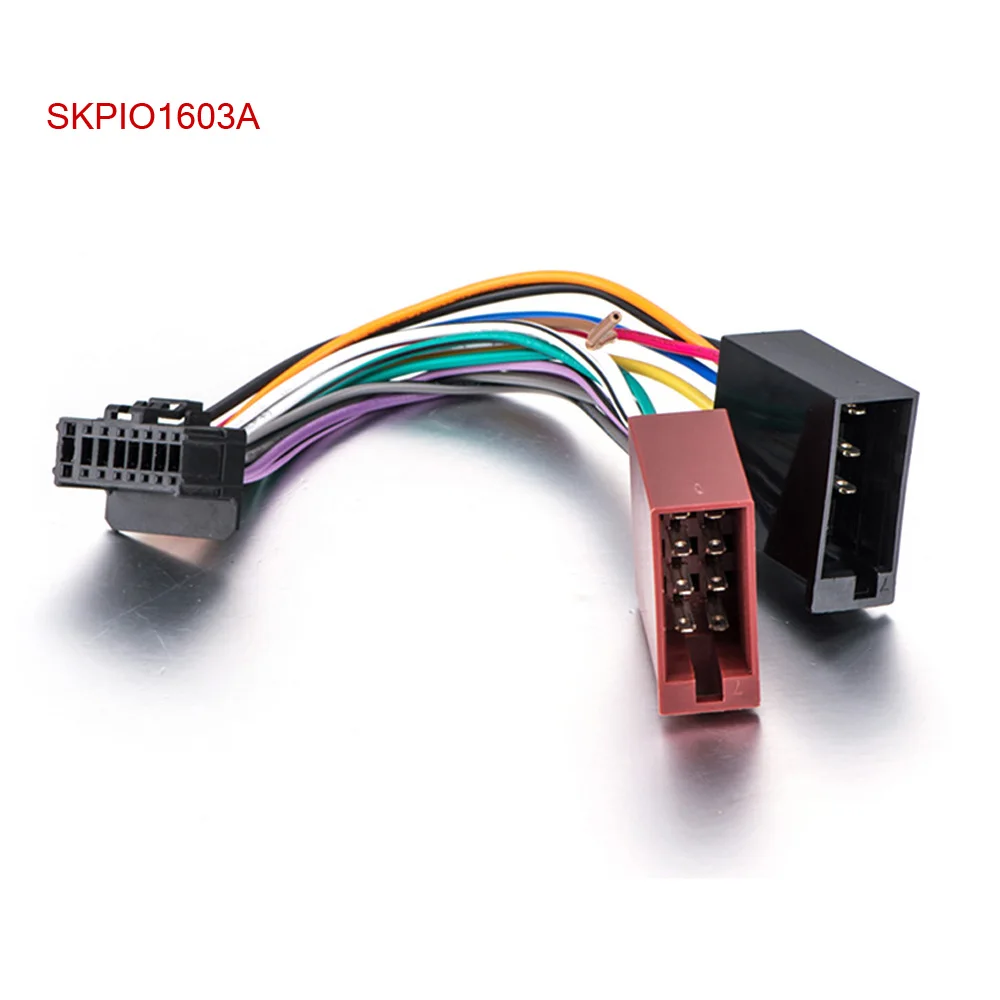 Car Stereo Radio ISO standard Wiring Harness Connector Adaptor Cable