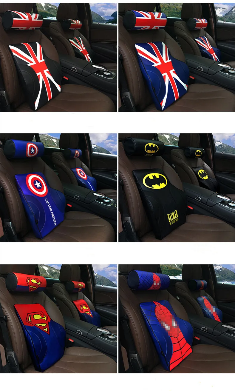 KIPPO car seat neck pillow car pillow auto headrest pillow car accessories auto accessories cartoon memory foam smart car fortwo