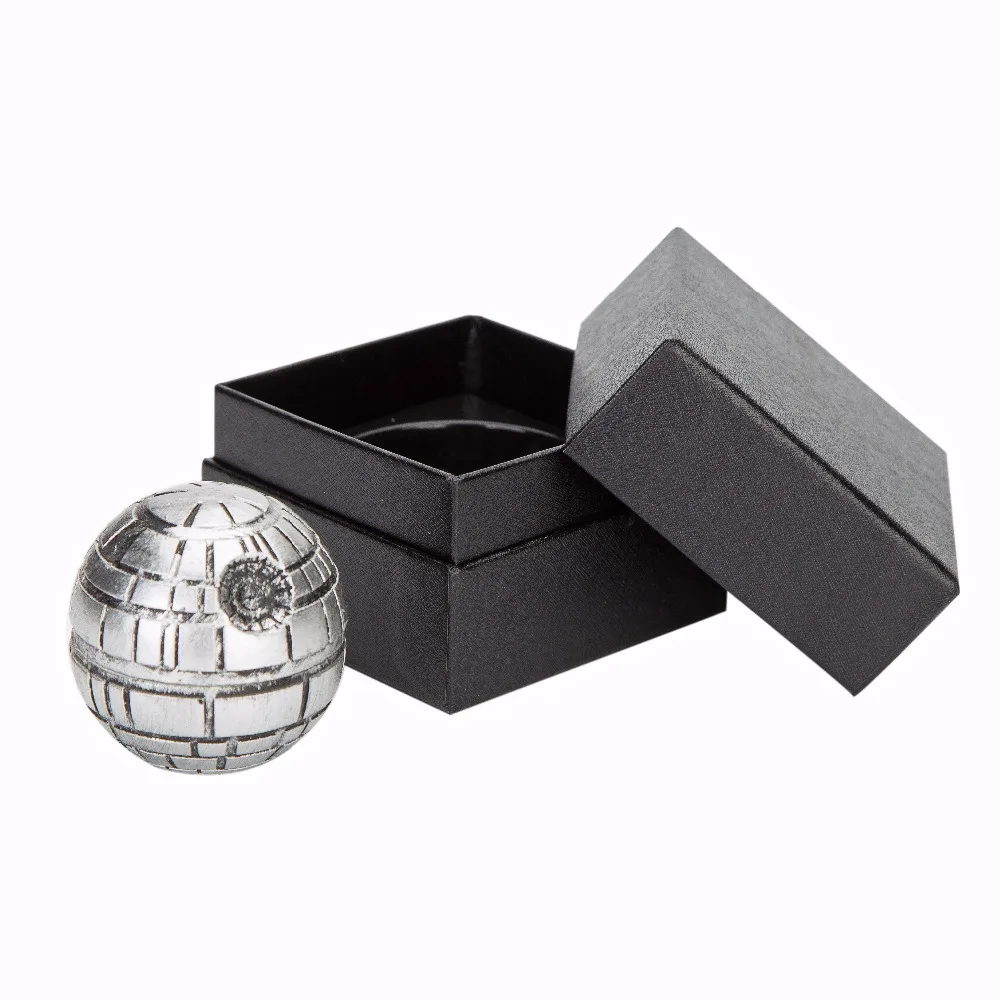3 Layers Zinc Alloy Star Wars Death Herb Mill Crusher Tobacco Grinder 55mm Gift