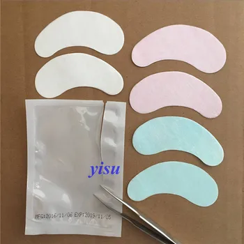 

500pairs Eyelash Extension Eye Pads Eyelash Paper Patches Tips Sticker Wraps Pink Pads Makeup Tools