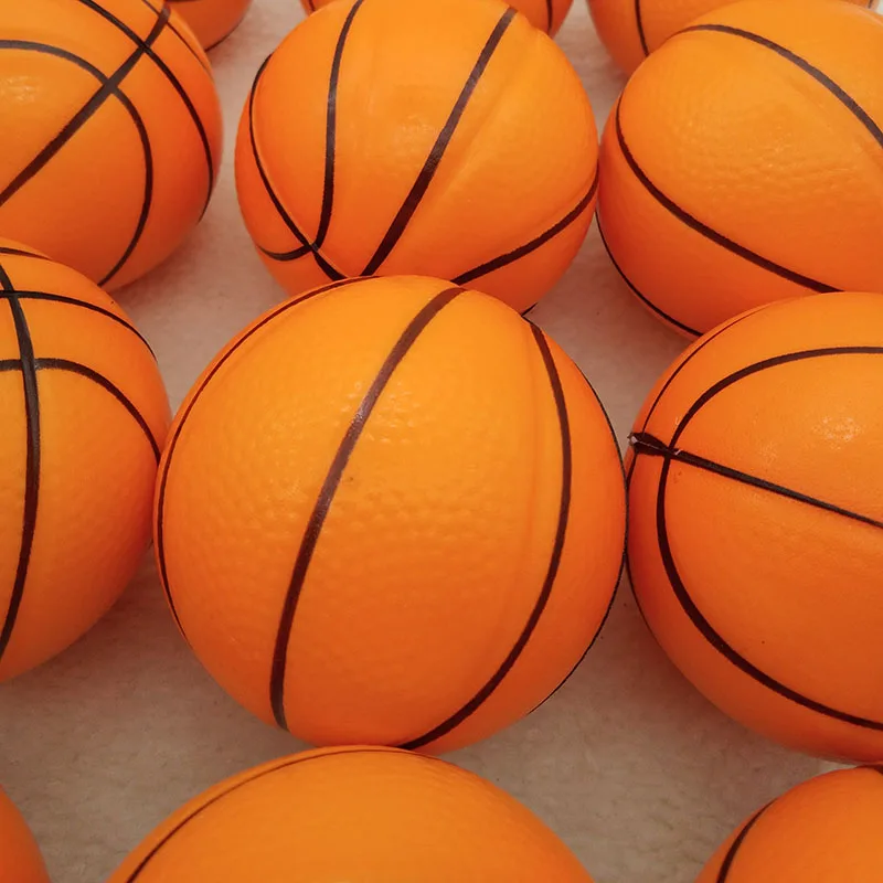 12 шт. 6,3 см сжимающие шары для снятия стресса мягкие полиуретановые поролоновые резиновые мягкие футбольные баскетбольные игрушки для снятия стресса для детей