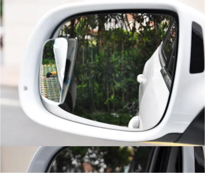 2 шт./компл. автомобиль 360 широкоугольные квадратные внешние части зеркало автомобиля боковые глаза широкий зеркало заднего вида маленькое зеркало