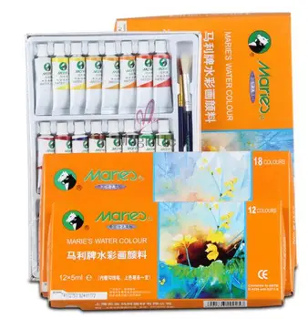 

Genuine Marley brand 12 colors 18 colors 24 colors 12ml Chinese painting pigments boxed art painting materials painting practice