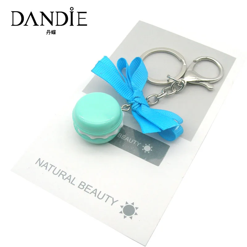 

Dandie Fashion Trendy Cute Bowknot Decoration Key Chain For kids Macaron Bag Accessories For Woman Car Key For Gift