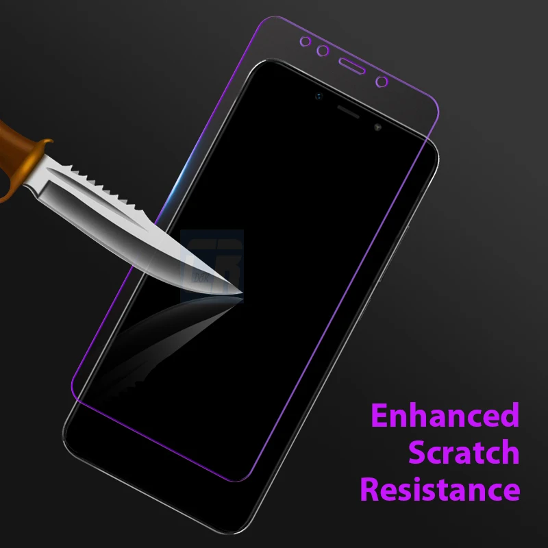 Защитное стекло-светильник синего цвета для Xiaomi 9 8 SE 2.5D Закаленное стекло для Redmi 5 6 7 Note 7 8 Pro защитная пленка