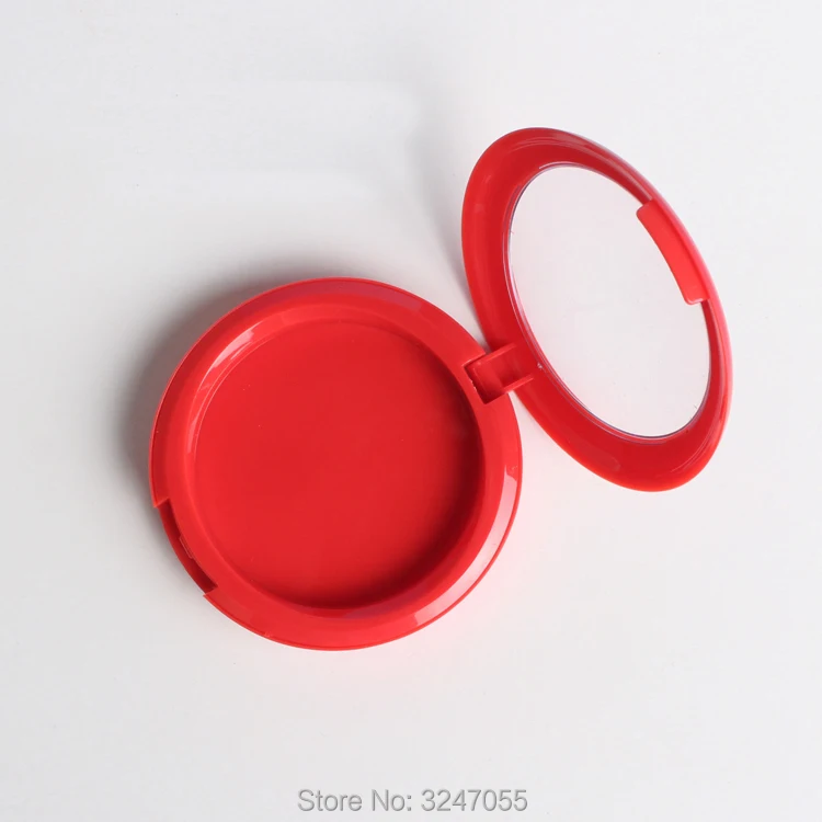 

30pcs/lot Red Round Elegant Blusher Sub Container, DIY Plastic Eyeshadow Compacts, High Class Lipstick Storage Box, Makeup Tools