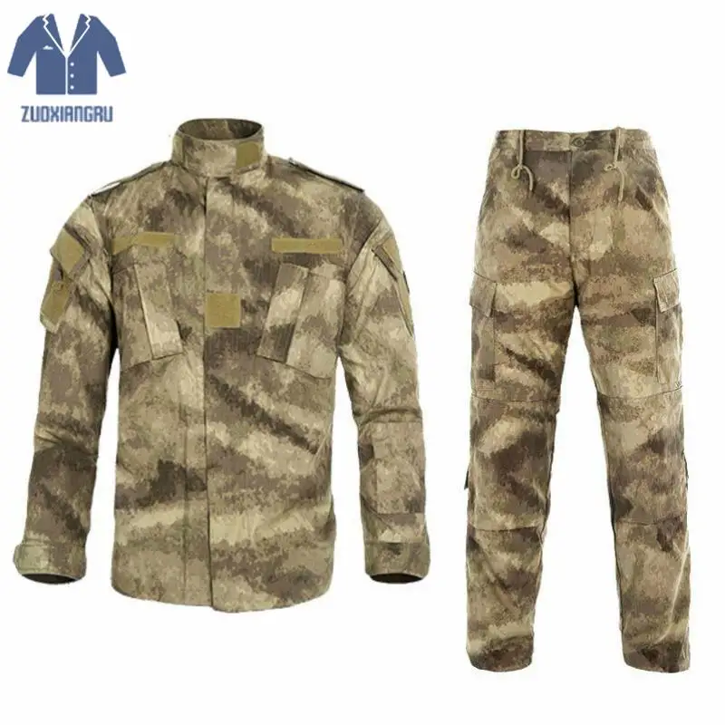 Для мужчин s ghillie костюмы США Военная ACU армейская хлопковая полиэфирная Мужская