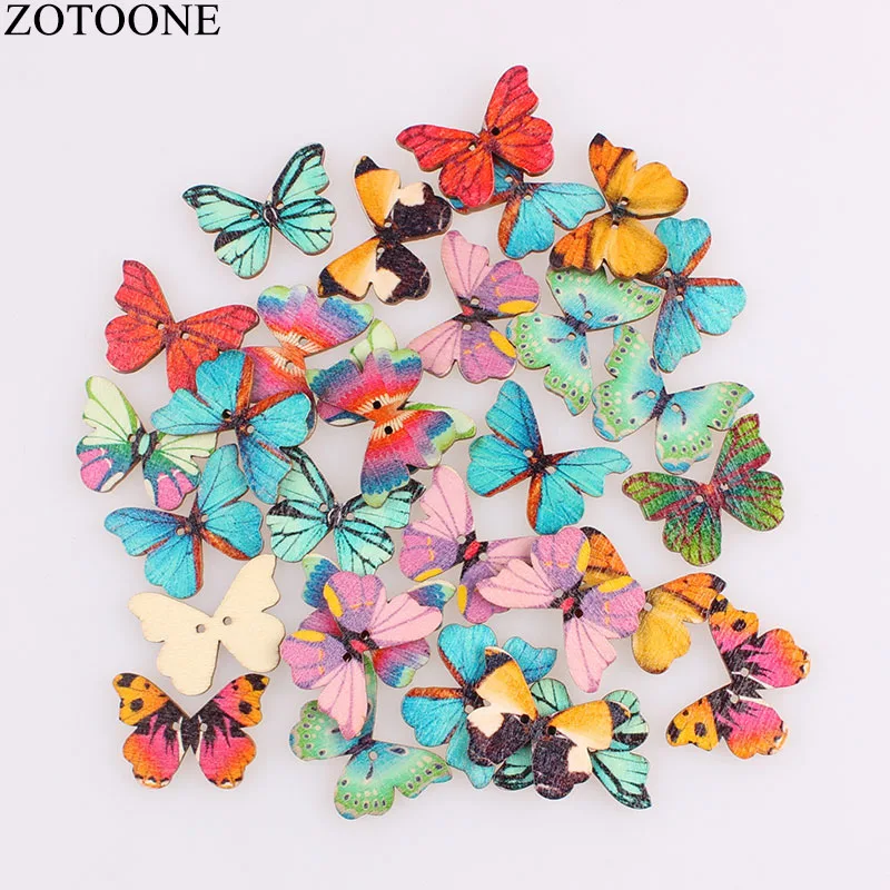 Деревянные пуговицы ZOTOONE для одежды аксессуары скрапбукинга деревянные ручной
