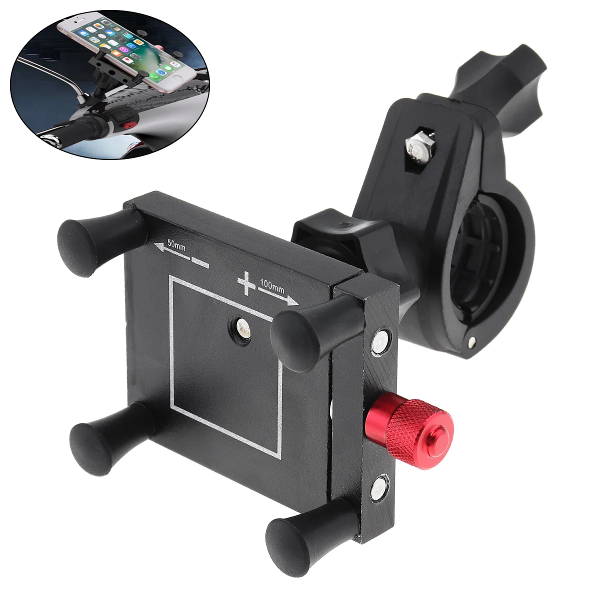 

Car Brakcket Quakeproof Mobile Phone Navigation Fixed Bracket Handlebar Takeaway Car for Motorcycle Electric Vehicle Motorcycle