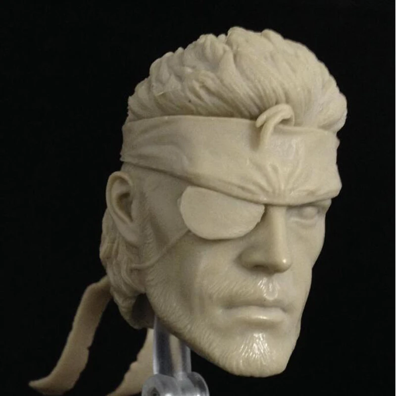 1//12 Scale Metal Gear Solid V Naked Snake Head Sculpt Unpainted Fit 6/" ML Figure