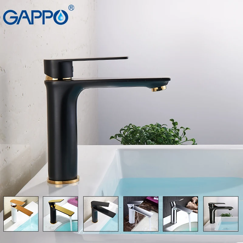 

GAPPO Basin Faucets bathroom white black stainless steel faucet waterfall Basin sink faucet taps mixers deck mounted