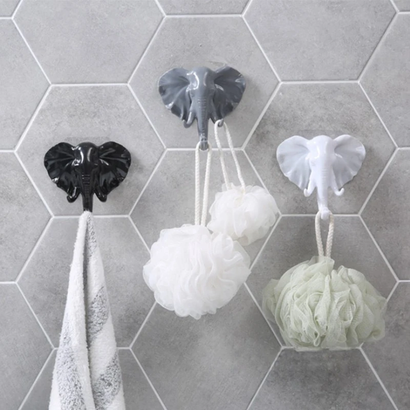 

Nail-free Seamless Hooks Creative Three-dimensional Animal Shape Elephant Nose Personalized Multi-functional Adhesive Strong Hoo