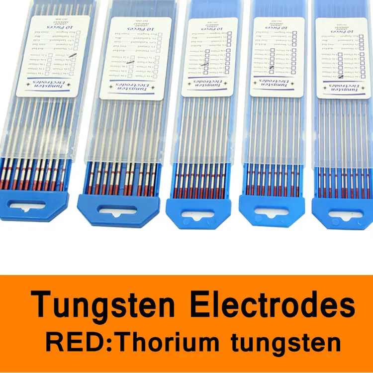 

Tungsten Electrode Red Color Code Thorium Tungsten Rod Needle Wire for TIG WSME Welding Machine Accessories Solder Pin 10pc/box