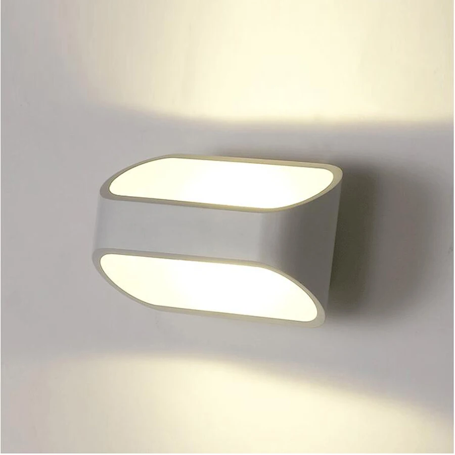 

Tanbaby Modern 5W Wall Lamps White Sconces Lighting Fixture AC 85-265V Bedroom bathroom wall decoration for home Garden